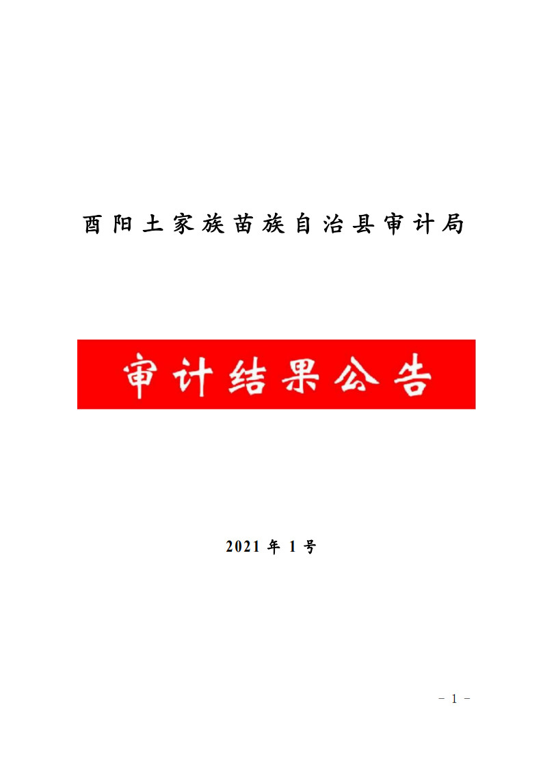 关于2020年度县级预算执行和其他财政收支审计查出问题整改情况的公告_1.jpg